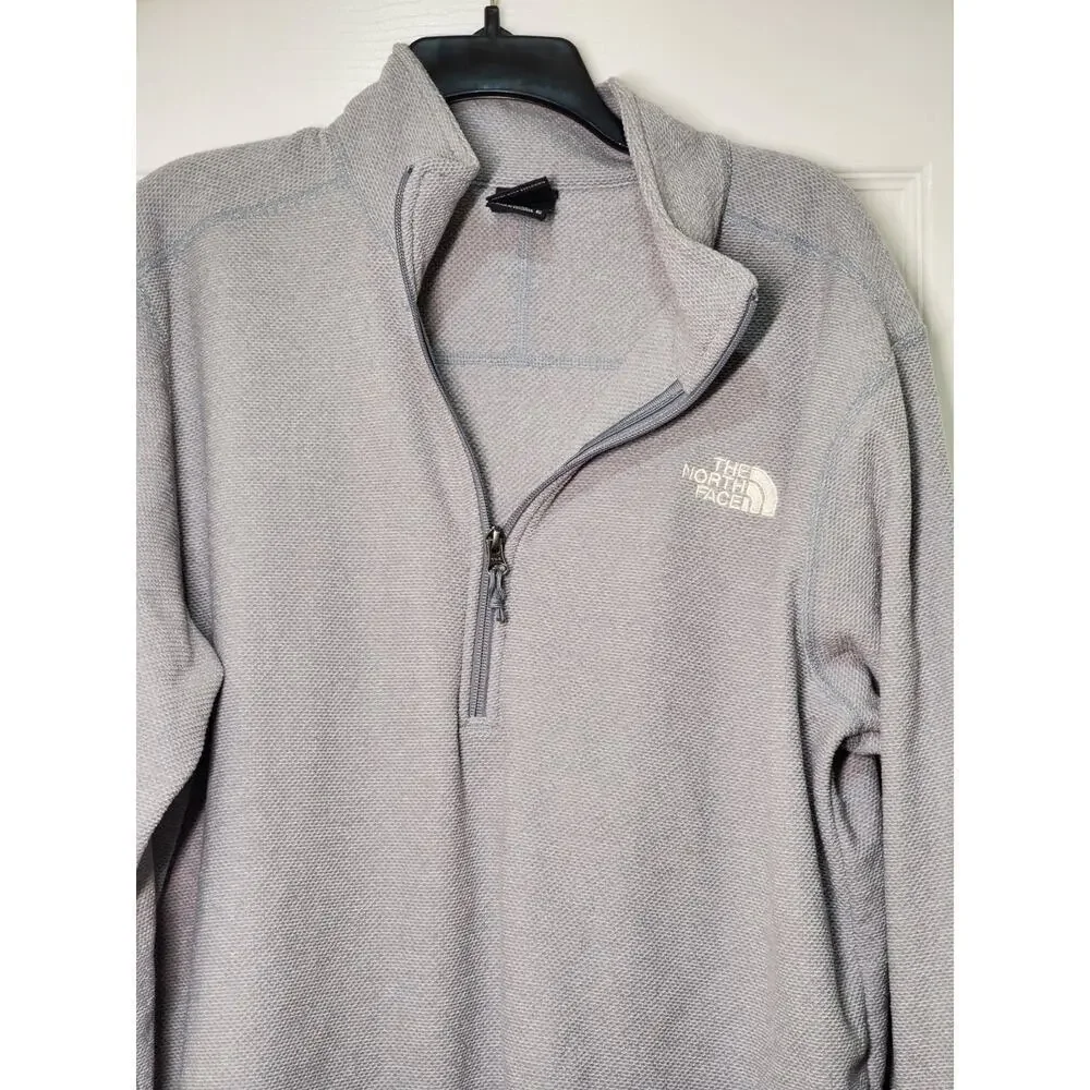 The North Face Men’s XL Gray 1/4 Zip Pullover Fleece Lightweight Outdoor